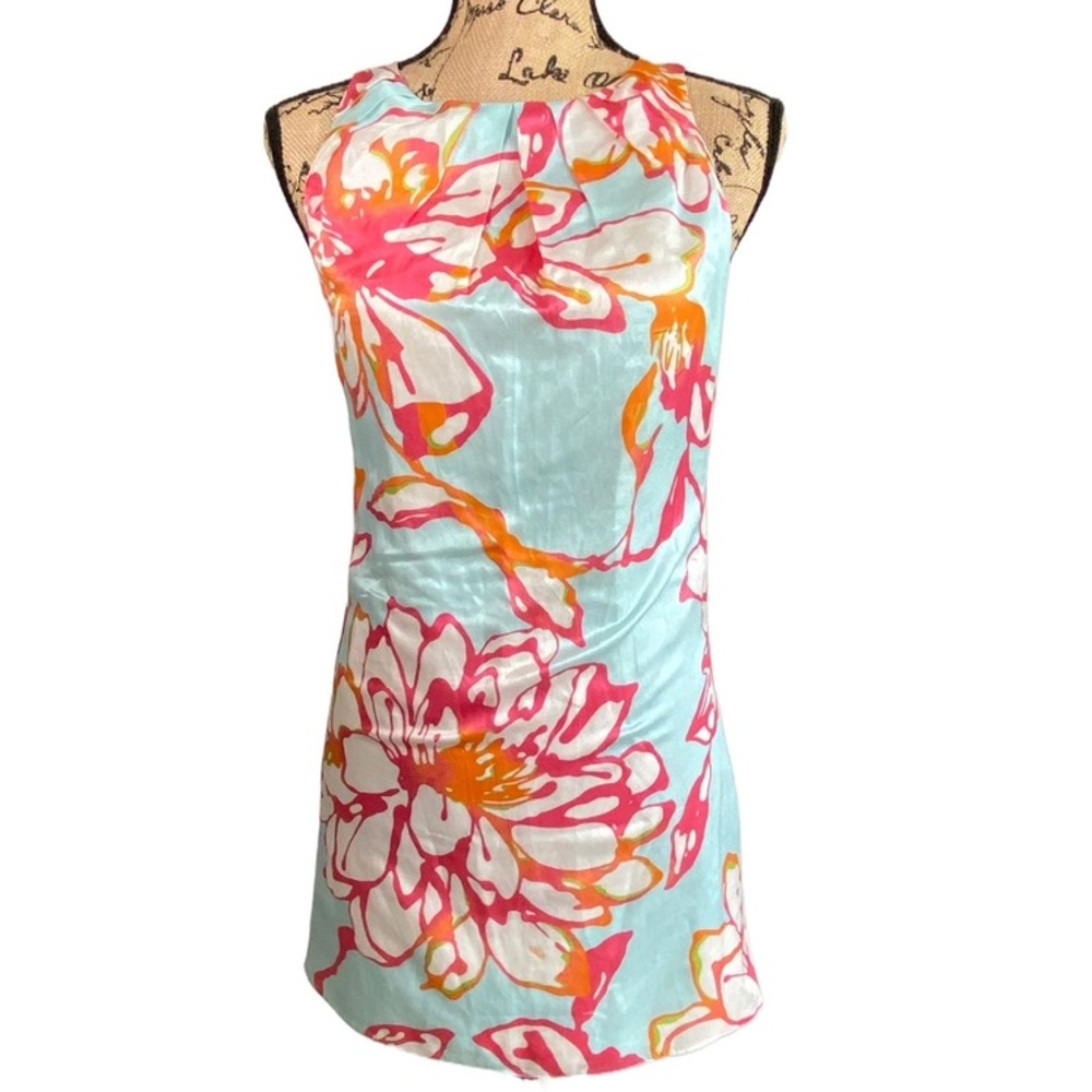 W by Worth Silk Floral Sleeveless Dress